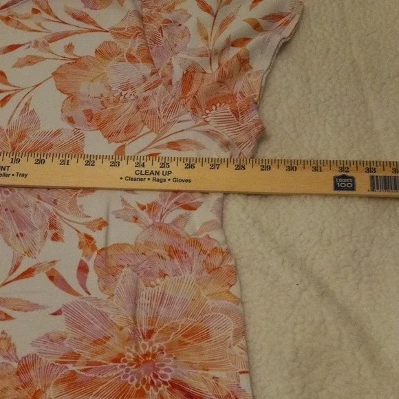 Croft & Barrow Classic Tee Size 3X Pullover Tshirt Bold Floral Print - Picture 6 of 7